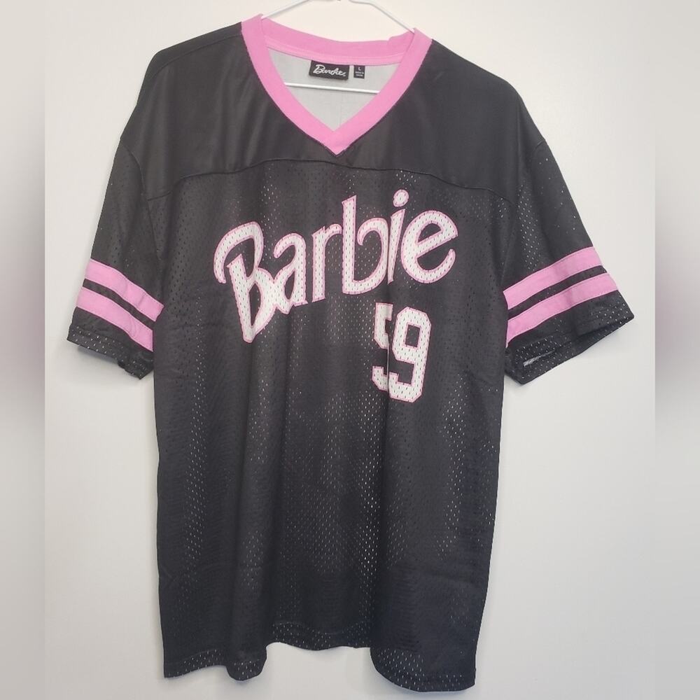 Barbie Malibu Jersey Pink And White Color Size XL NWT
